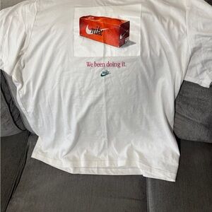 Nike White Tee with Logo